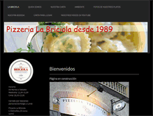 Tablet Screenshot of pizzerialabriciola.com